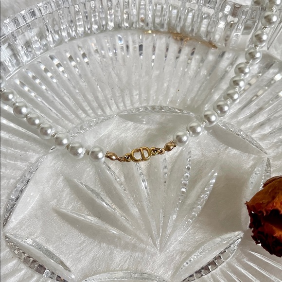 Authentic Dior CD Pearl Necklace - Picture 3 of 3